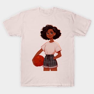 Female basketball player T-Shirt